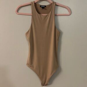 Express Body Contour Silky High Neck Bodysuit - XS